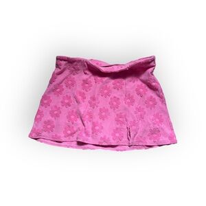 American eagle pink terry cloth floral skort medium